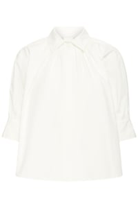 Image 5 of ICHI Cotton Blouse – White