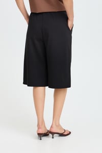 Image 3 of ICHI Wide-Leg Culotte – Black