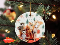 Image 1 of Fantastic Mr. Fox Ornament, Handmade Ceramic Wes Anderson Ornament