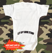 Image 2 of Commando Bodysuit, Arnold, baby shower gift, New Dad, New Mom