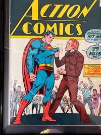 Image 3 of 1975 Vintage Action Comics Framed Comic, 50+ Year Old DC Wall Art