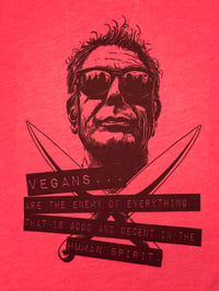 Image 3 of Unique Anthony Bourdain Vegans Shirt, Foodie Gift, Chef Apparel