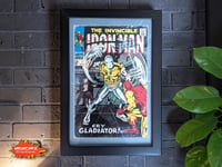 Image 1 of 1968 Vintage Iron Man #7 Framed Comic, 57+ Year Old Marvel Wall Art