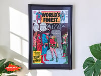 Image 1 of 1969 Vintage World's Finest Comics #184 Framed Comic