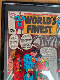 Image 2 of 1969 Vintage World's Finest Comics #184 Framed Comic