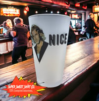 Image 2 of Road House Wade Garrett Be Nice 17oz Pint Beer Mug Glass Bar Man Cave