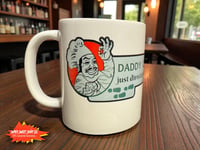 Image 1 of Daddy Green’s Pizza Coffee Mug, 80s Movie Inspired Ceramic Cup