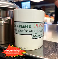 Image 2 of Daddy Green’s Pizza Coffee Mug, 80s Movie Inspired Ceramic Cup