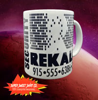 Image 1 of Total Recall Mug, Rekall Security, Ceramic Handled Mug, Coffee Cup