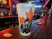 Image 2 of Strange Brew Frosted Pint Glass, Doug &amp; Bob McKenzie, 17oz Beer Glass