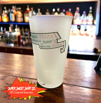 Image 2 of Daddy Green’s Pizza Frosted Glass, 17oz Retro Movie Bar Glass