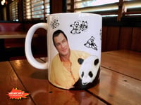Image 1 of Steven Seagal Panda Aikido Coffee Mug, 80s Action Movie Fan Gift