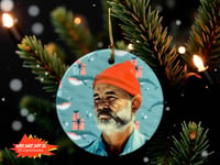 Image 1 of Life Aquatic with Steve Zissou Ornament, Handmade Ceramic Ornament