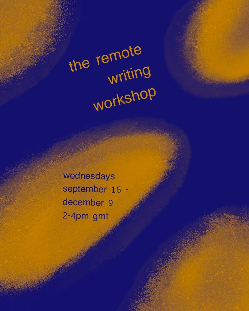 Image of The Remote Writing Workshop
