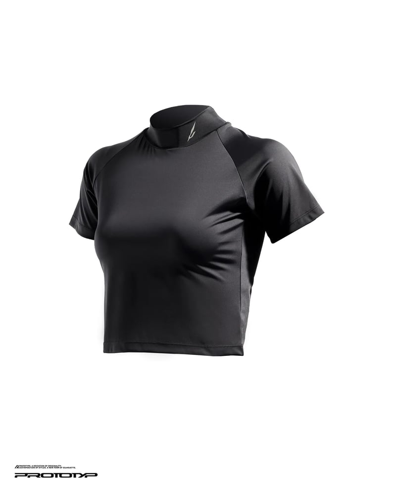 Image of PROTOTYP - SONIC WMS Active Cropped Top (SIL Ver.) (Black)