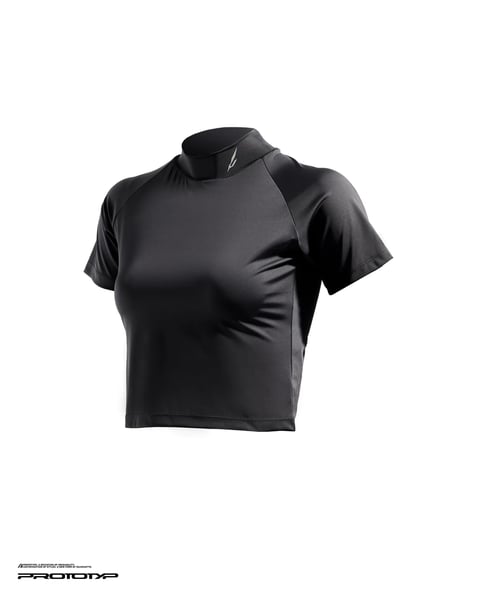 Image of PROTOTYP - SONIC WMS Active Cropped Top (SIL Ver.) (Black)