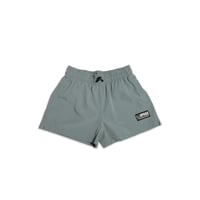 WOMENS NYLON BEACH SHORTS - SLATE