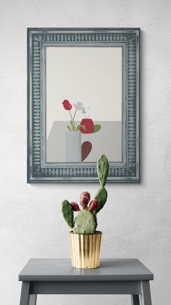 Image of (after) david hockney / still lifre... elaborate frame / 40/003