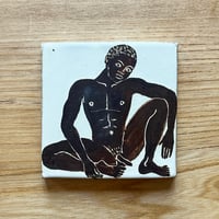 Naked man tile
