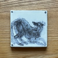 Playful lurcher tile