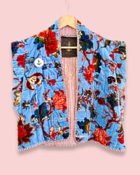 Image 3 of VELVET VINTAGE UPCYCLED QUILTED VEST ✦ HAND DYED ✦ GANESHA ✦ IBIZA