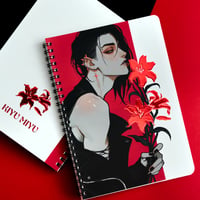 Image 3 of NOTEBOOK - Marcin Flowers with RED FOIL