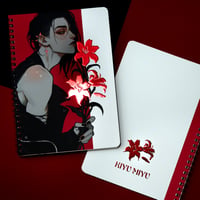 Image 5 of NOTEBOOK - Marcin Flowers with RED FOIL