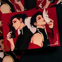 Image 2 of Marcin and Min with GOLD FOIL - Fox mask (F15)