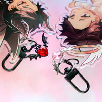 Image 3 of Angel and Devil Min KEYCHAIN