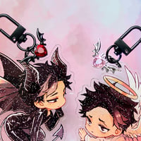 Image 4 of Angel and Devil Min KEYCHAIN