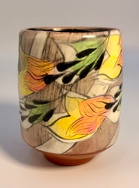 Image 3 of Teabowl with White Stripes