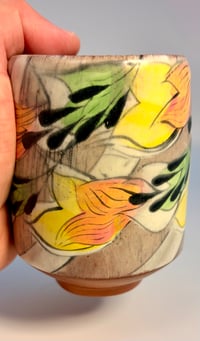 Image 4 of Teabowl with White Stripes