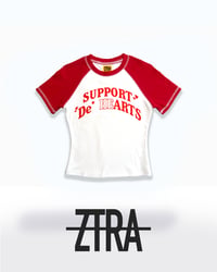 'Support De' HeARTS" Ringer Baby Tee