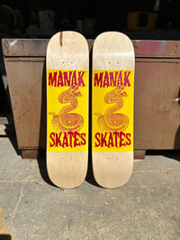 Image 1 of 8.25" Popsicle - Snake Session - Yellow Paint