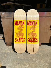 Image 1 of 8.5" Popsicle - Snake Session - Yellow Paint