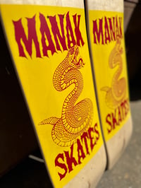 Image 3 of 8.5" Popsicle - Snake Session - Yellow Paint