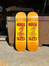 Image 1 of 9.2" Symmetrical Popsicle - Snake Session - Yellow Paint