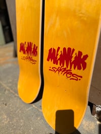 Image 4 of 9.2" Symmetrical Popsicle - Snake Session - Yellow Paint