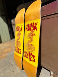 Image 3 of 9.2" Symmetrical Popsicle - Snake Session - Yellow Paint