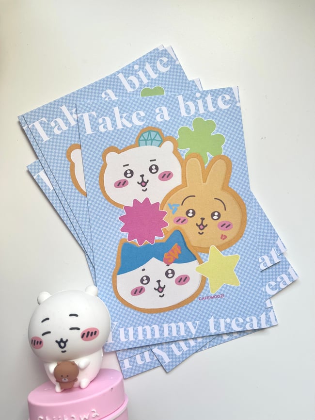 carat chiikawa & friends cookies print