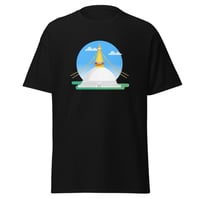 Image 3 of Boudha Stupa Tshirt Black/White