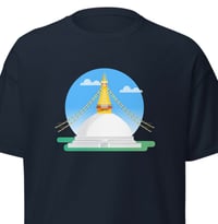 Image 6 of Boudha Stupa Tshirt Black/White