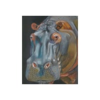 Image 1 of A Quiet Warning — Hippo Fine Art Print