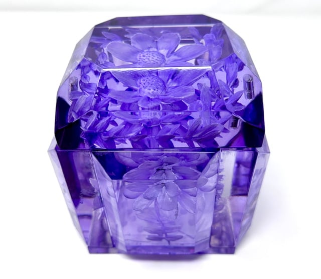 Petite Lucite Box - Lilac - Image 1 of 3