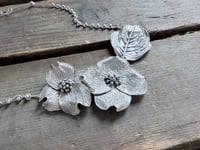Image 2 of Dogwood Bracts and Leaf necklace
