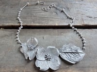 Image 5 of Dogwood Bracts and Leaf necklace