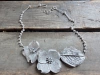 Image 6 of Dogwood Bracts and Leaf necklace