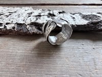 Image 8 of Aspen Bark ring, size 8.5-9