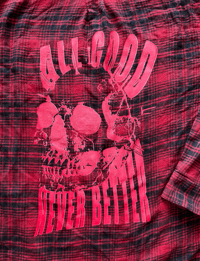 Image 4 of ALL GOOD NEVER BETTER UPCYCLED FLANNEL (XL)