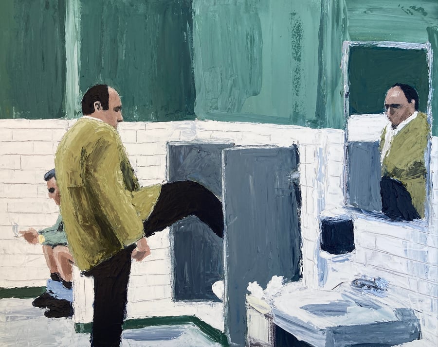 Image of Undignified meetings (original on canvas)